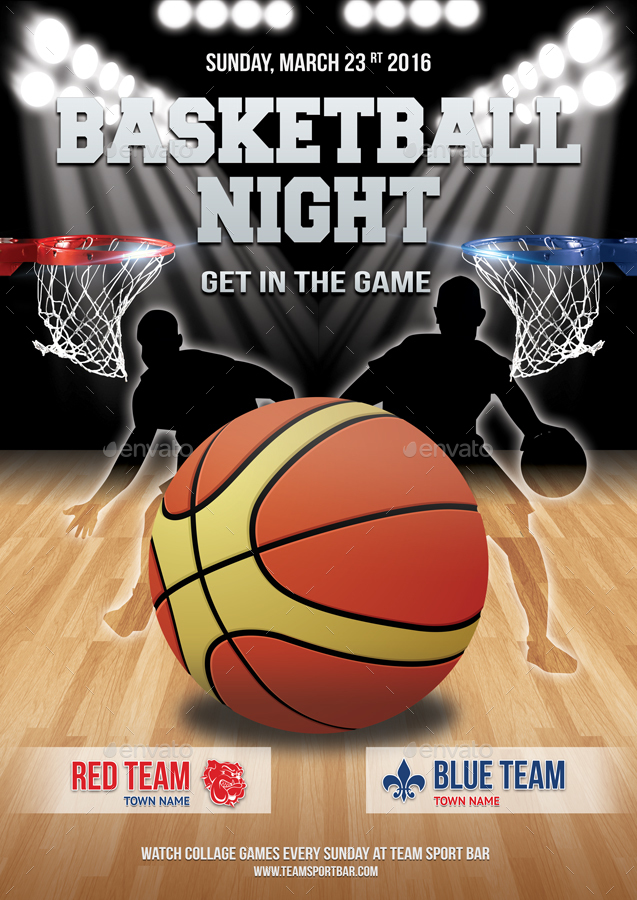 Basketball Game Poster Template 10 by 21min GraphicRiver