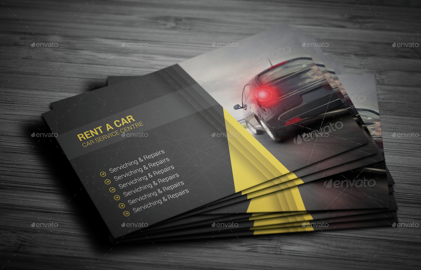 Rent A Car Business Card by vejakakstudio GraphicRiver