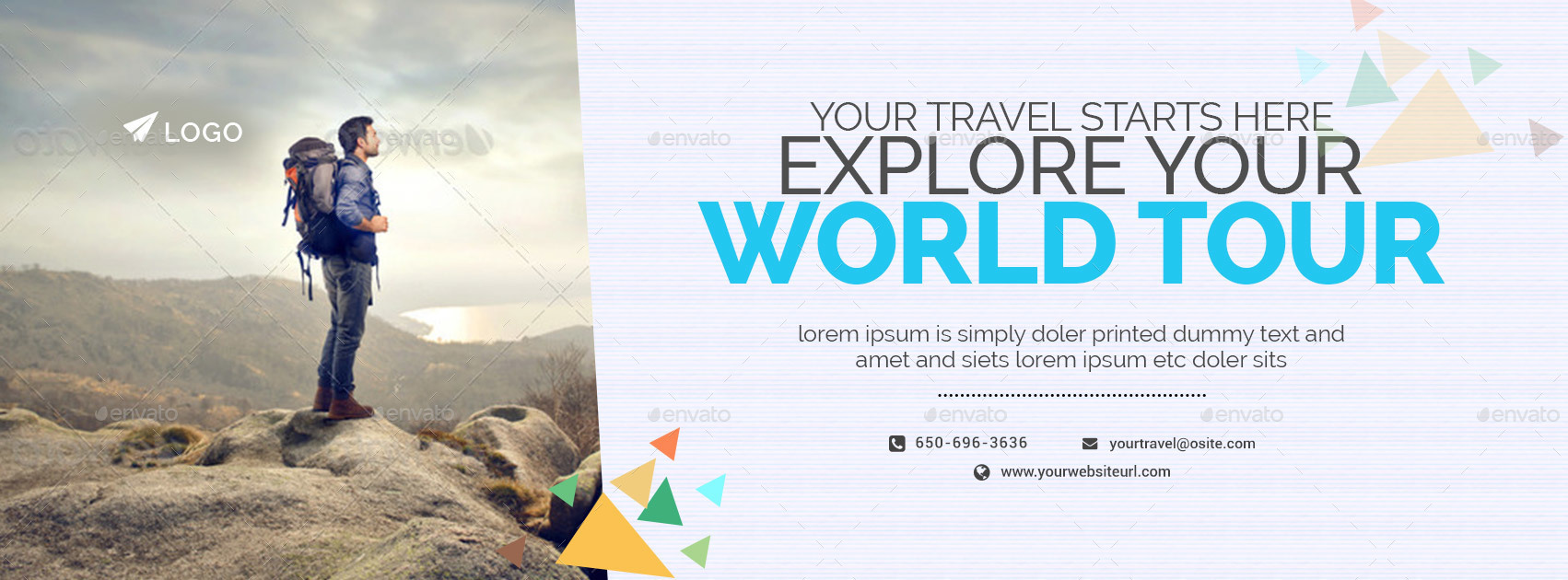 Travel Facebook Covers 3 Designs by Hyov GraphicRiver
