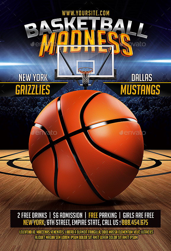 Basketball Madness Flyer by SmashingFlyers GraphicRiver