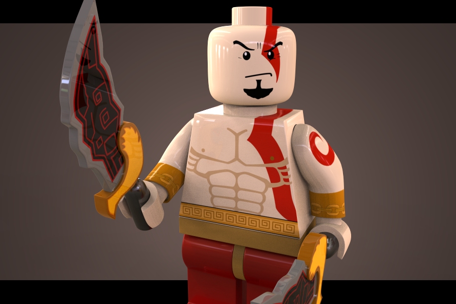 Lego Kratos by Sasuki 3DOcean