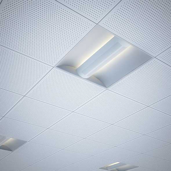 office recessed ceiling light by lftspc 3DOcean