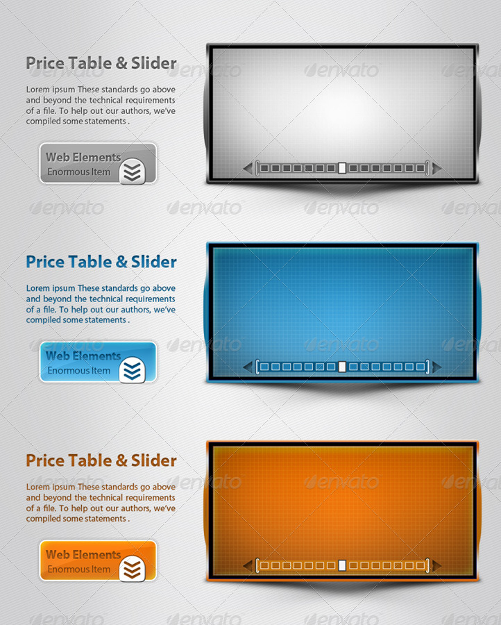 Price Table & Slider by femo GraphicRiver