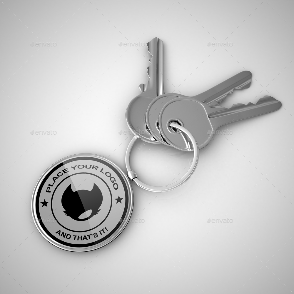 Key Ring Mock Up by pozitivo GraphicRiver