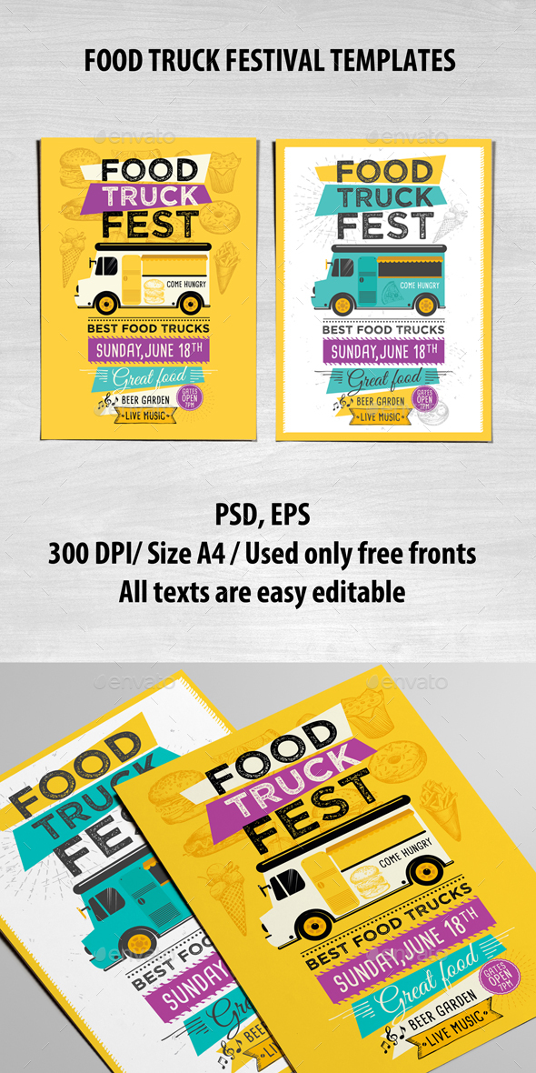 Food Truck Template by BarcelonaDesignShop | GraphicRiver
