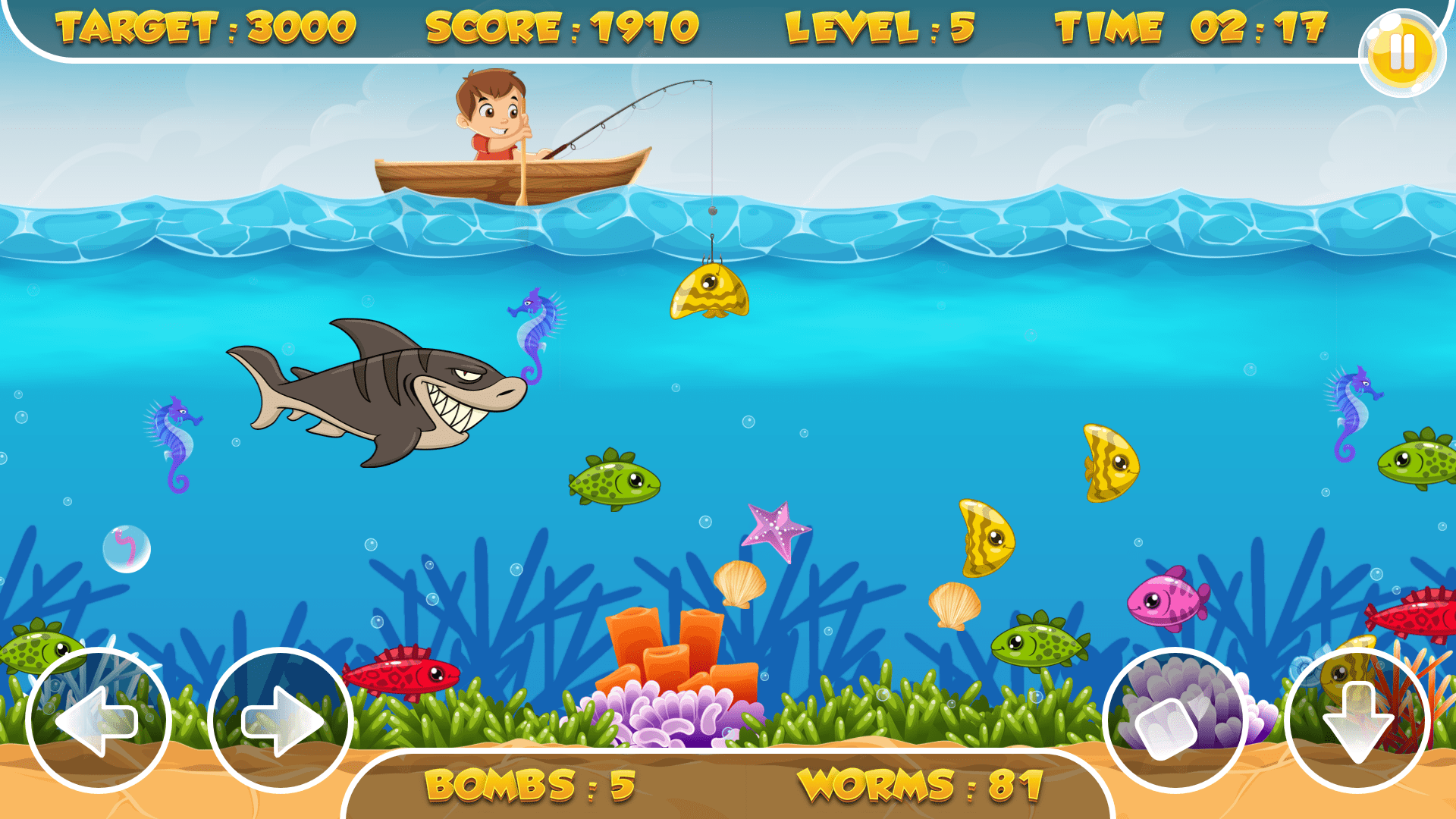 Fishing Frenzy HTML5 Game, Mobile Version+AdMob!!! (Construct2 CAPX