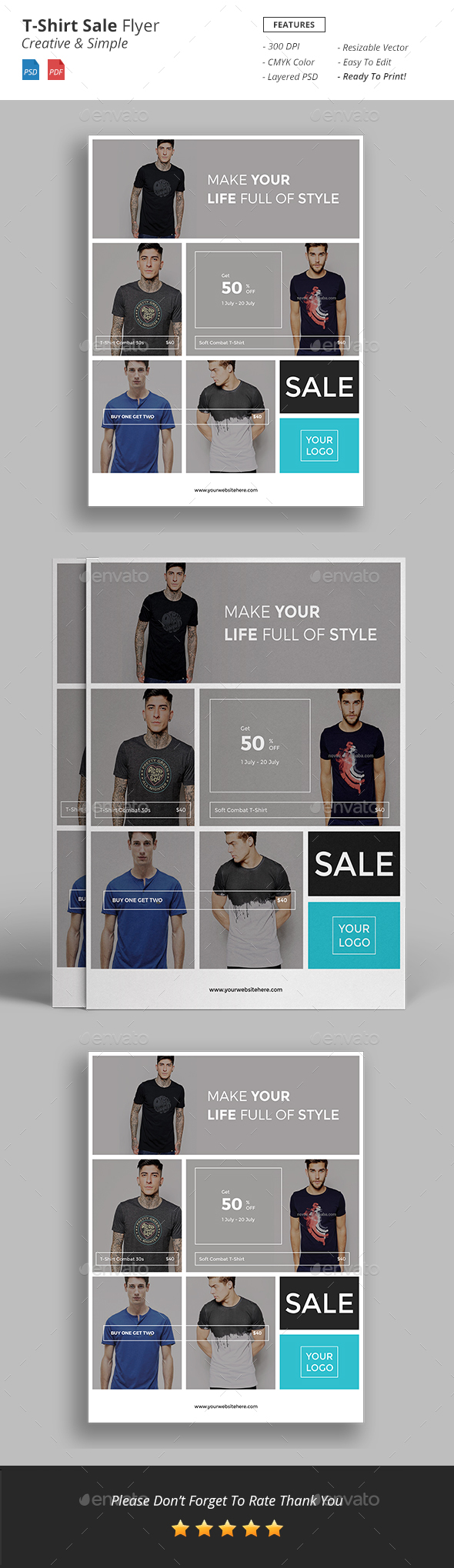 TShirt Sale Flyer by suavedigital GraphicRiver