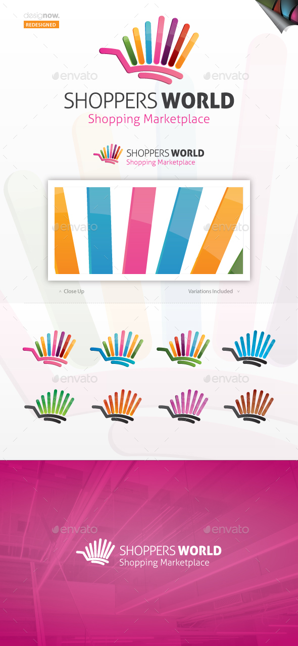 Shoppers World Logo by magikpoink GraphicRiver