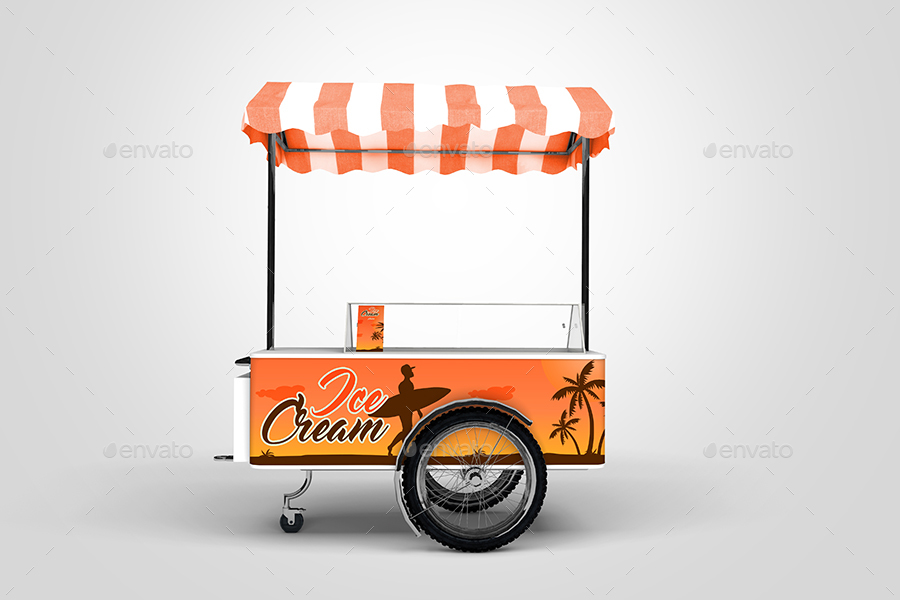 Ice Cream Cart MockUp by StreetD GraphicRiver
