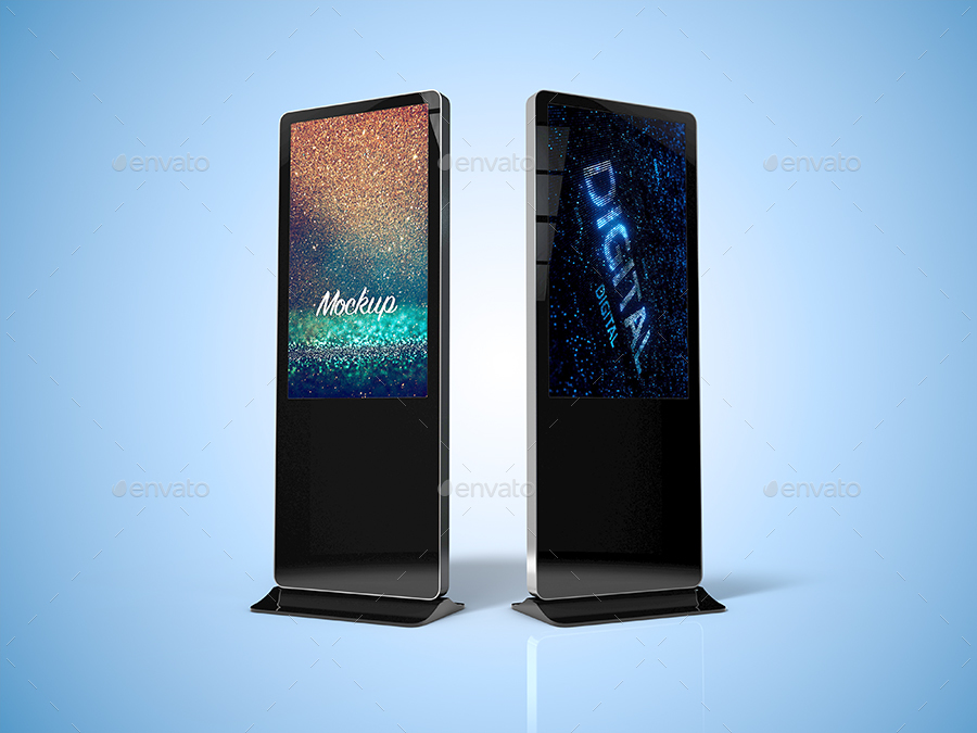 LCD Digital Signage Mockup, Graphics GraphicRiver