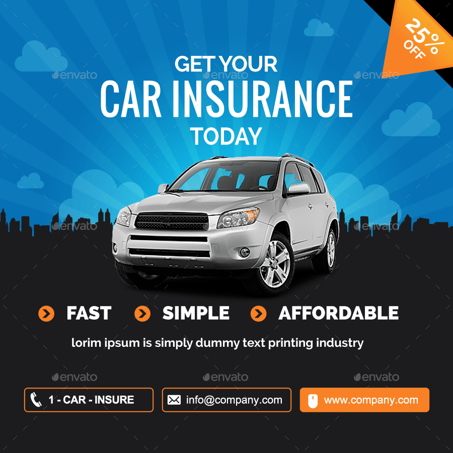 Car Insurance Social Media Covers by msrashdi GraphicRiver