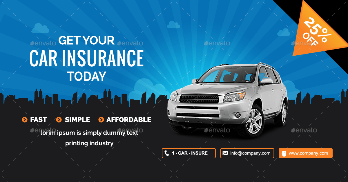 Car Insurance Social Media Covers by msrashdi GraphicRiver