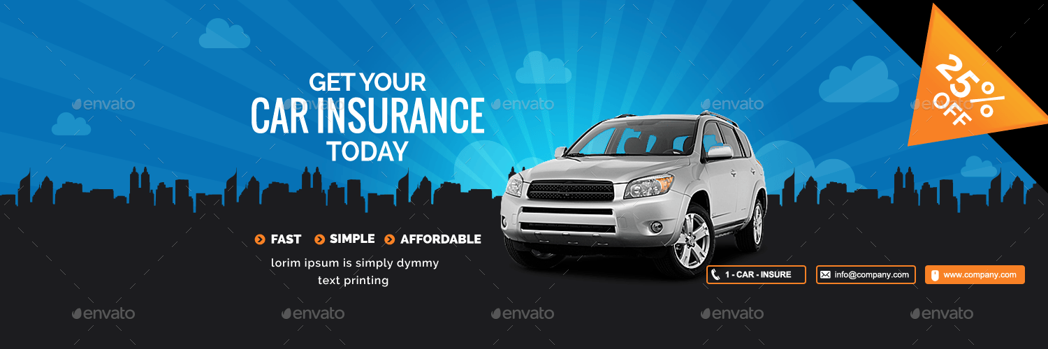 Car Insurance Social Media Covers by msrashdi GraphicRiver