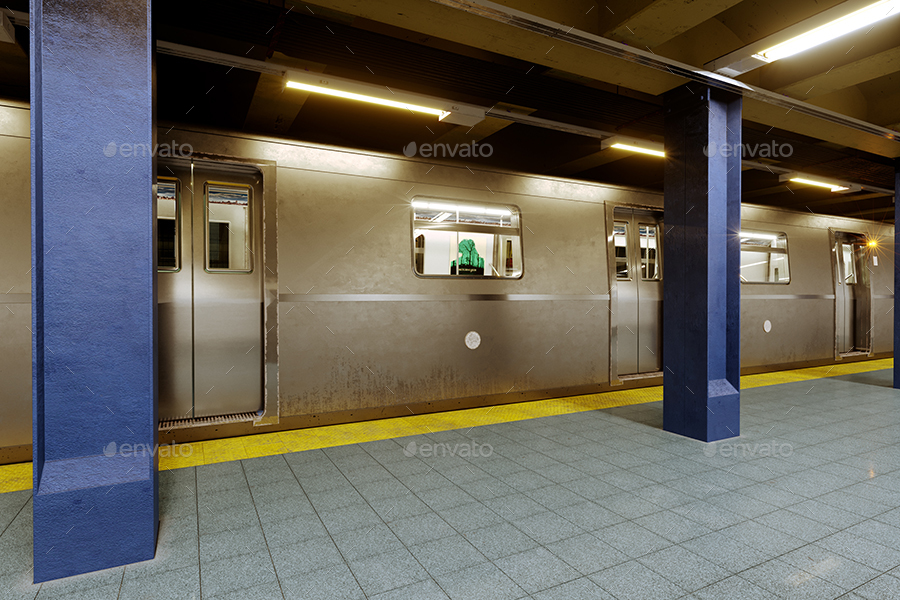 3D Underground / Subway Mockup / Animated Edition by Gk1 GraphicRiver