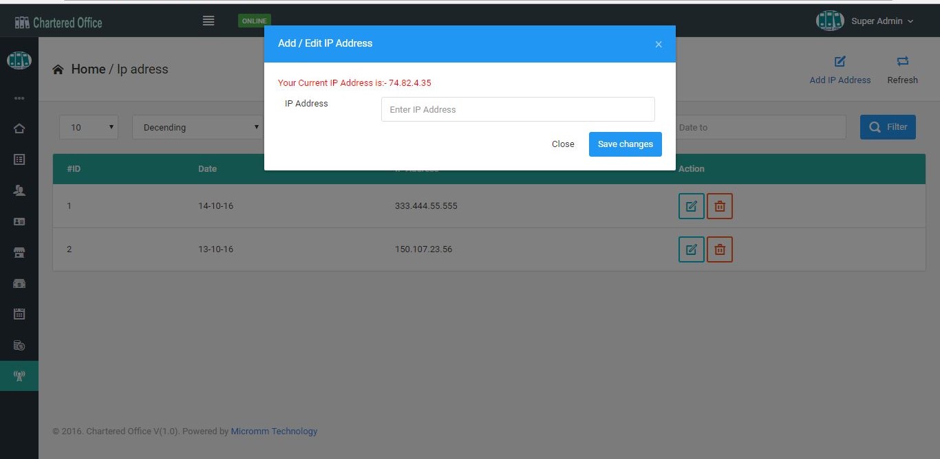 Chartered Office Accountant & Staff Management by