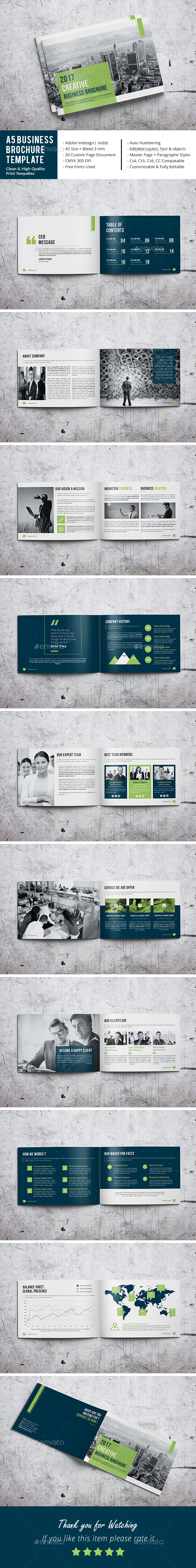 A5 Business Brochure Template by adobemouad GraphicRiver