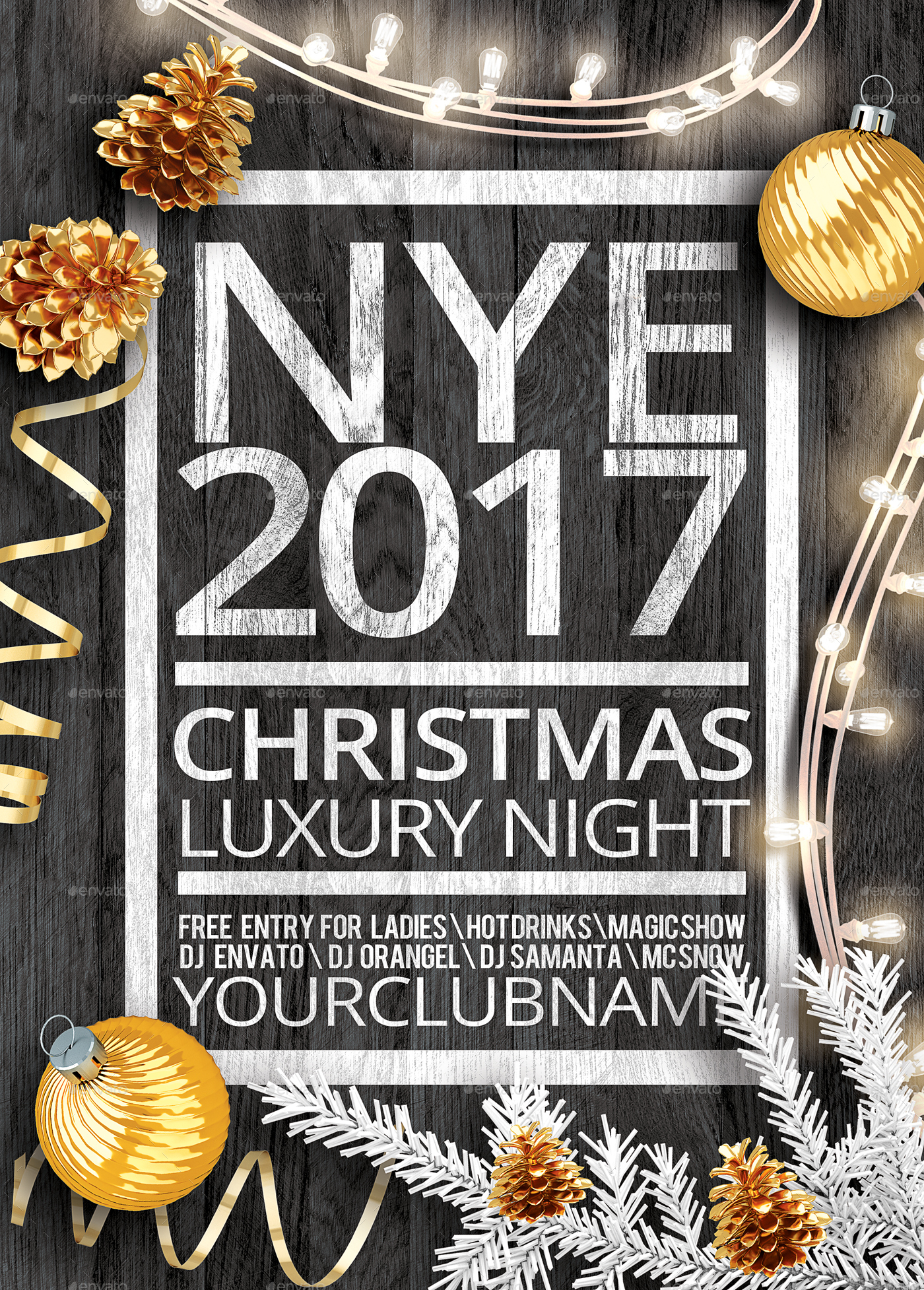 6 in 1 Christmas Party Pack by OrANGEL GraphicRiver