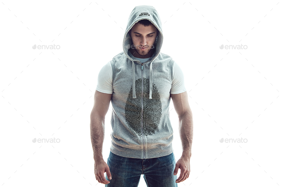 Sleeveless Hoodie MockUp, Graphics GraphicRiver