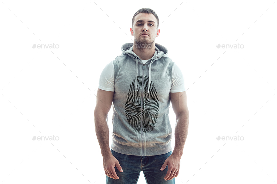 Sleeveless Hoodie MockUp, Graphics GraphicRiver