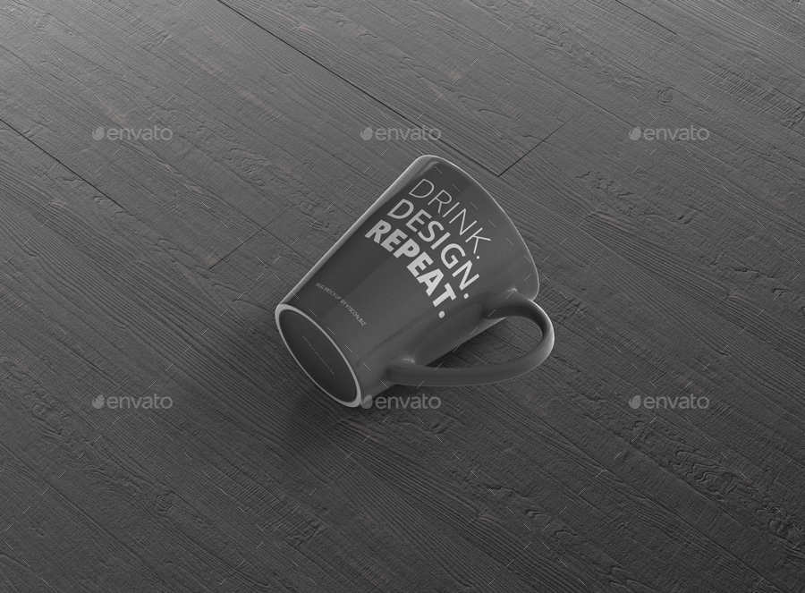 Mug Mockup Cone by GraphicRiver