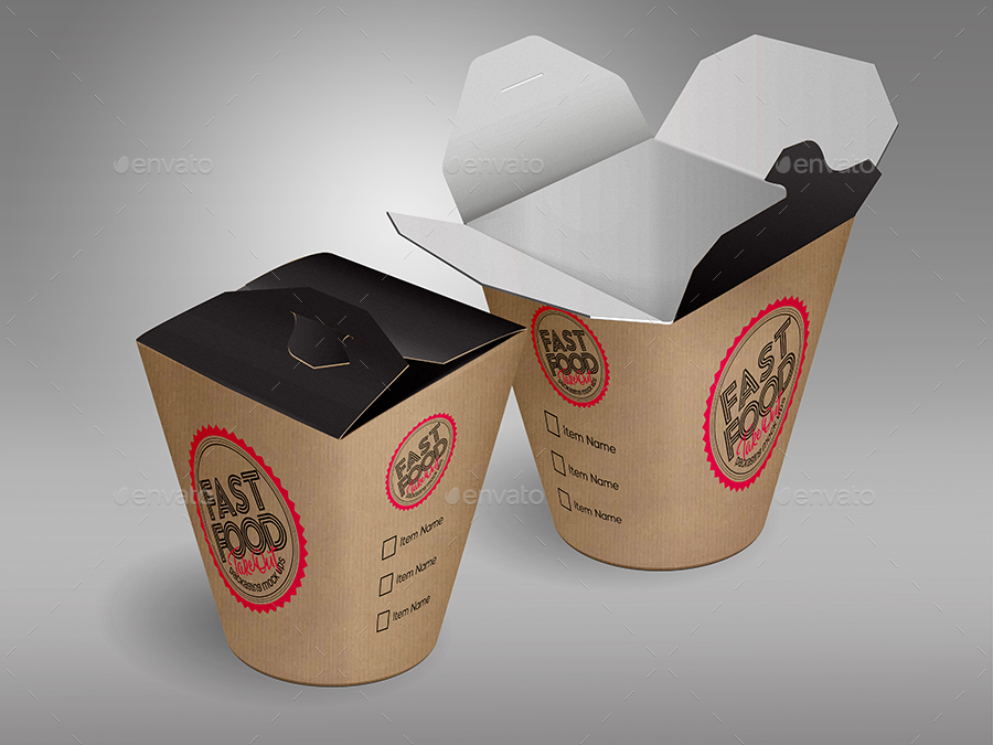 Take Out Box Mockup Free Download Mockup
