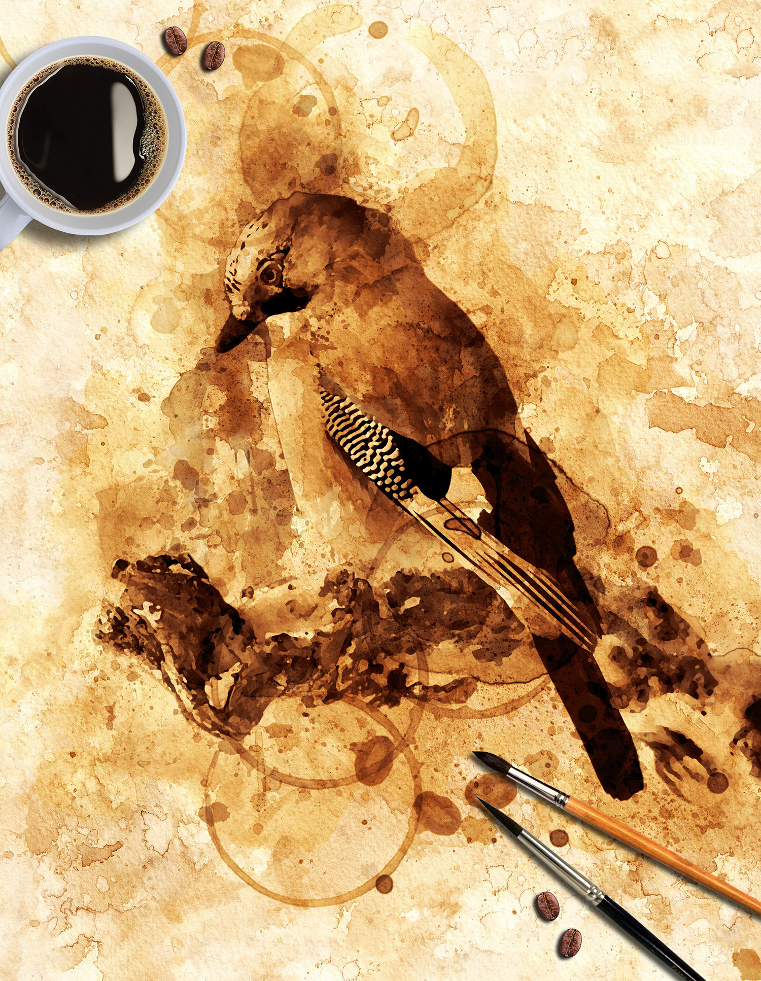 Coffee Stain Art Action, Addons GraphicRiver