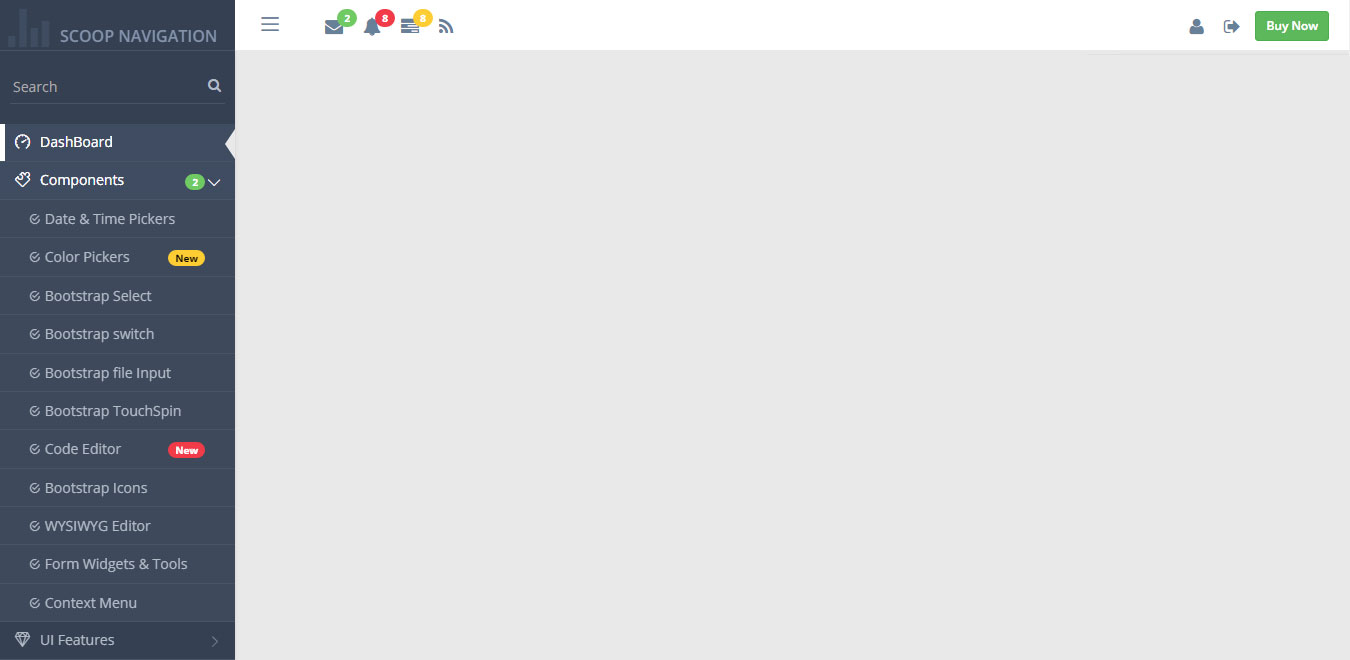 Dropdown Sidebar Menu Responsive Bootstrap Navigation by logicalstack