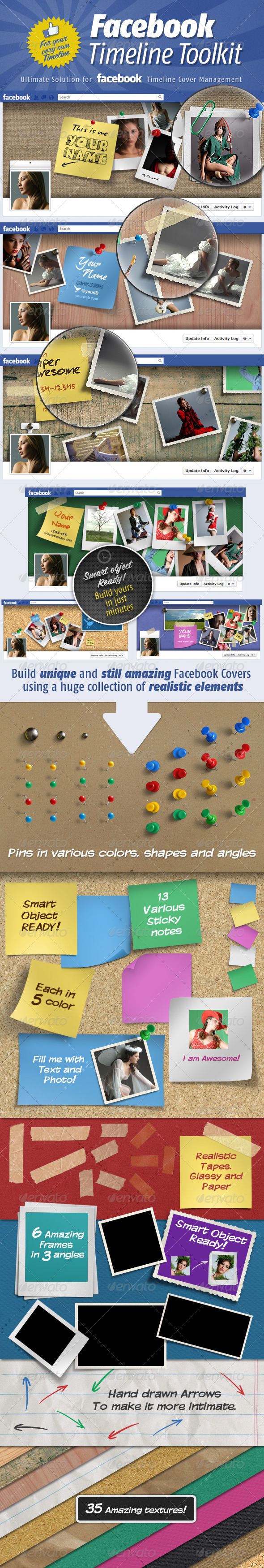 Facebook Timeline Cover Toolkit by artbees GraphicRiver