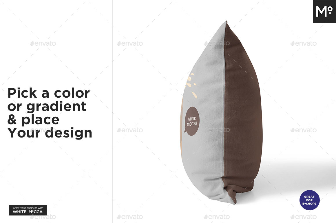 Square Pillow Generator Mockup by Mocca2Go GraphicRiver