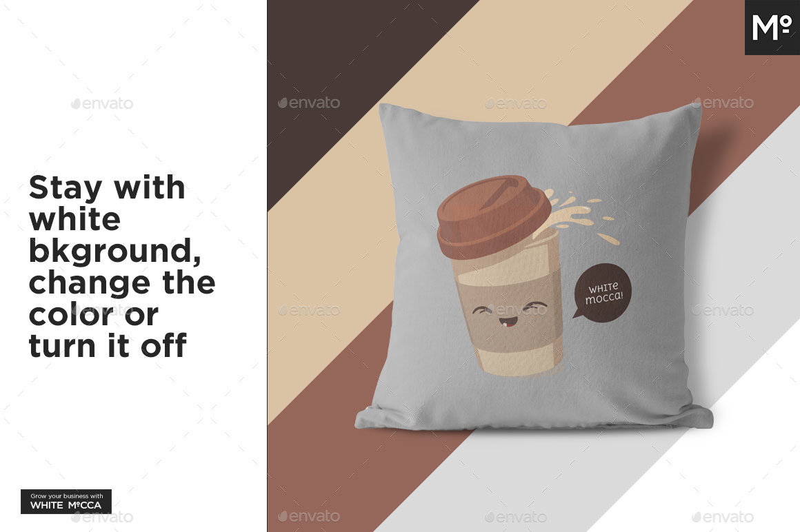 Square Pillow Generator Mockup by Mocca2Go GraphicRiver