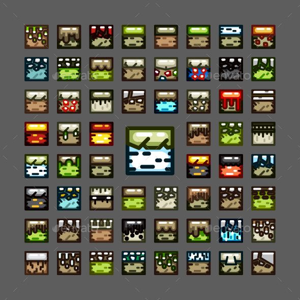 2D Tiles for Creating Video Games by getlost GraphicRiver