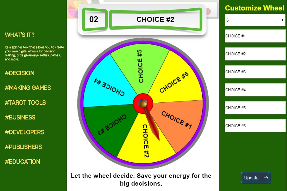 Wheel 2 Decide by MeNandroid CodeCanyon