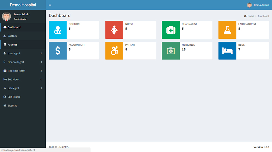 HMS Hospital Management System SaaS by npdev13 CodeCanyon