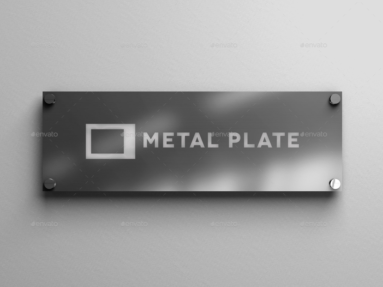 9 Metal Plates Mockup, Graphics GraphicRiver