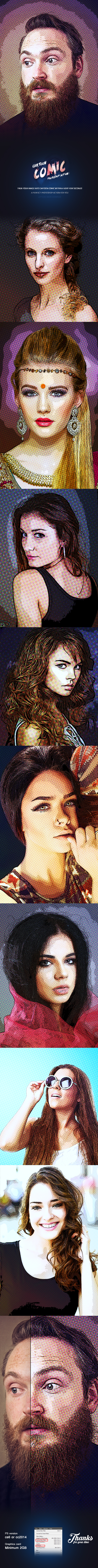 Cartoon Comic Oil Paint by U_Design GraphicRiver