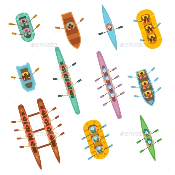 Paper Rowing Boat Template » Stock Photos & Graphics