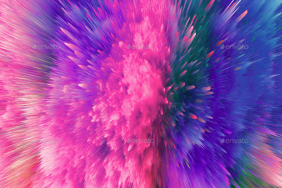 Explosion of Colorful Dust Backgrounds, Graphics GraphicRiver