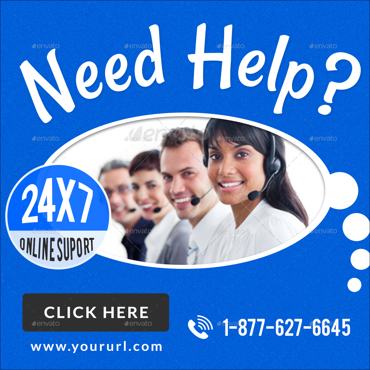 Customer Service Banners by Hyov GraphicRiver