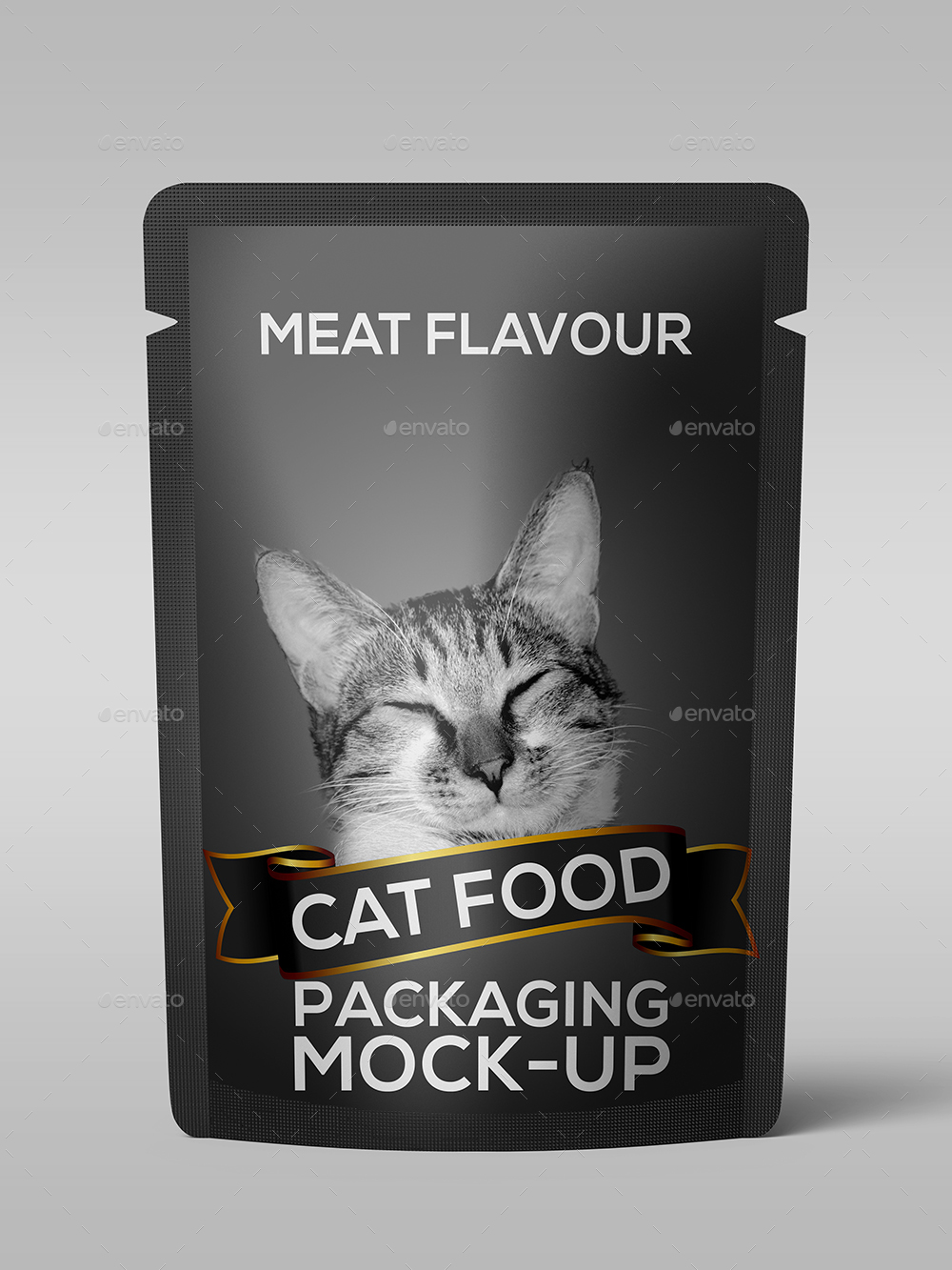 Cats Food Packaging Mockup by 3background GraphicRiver