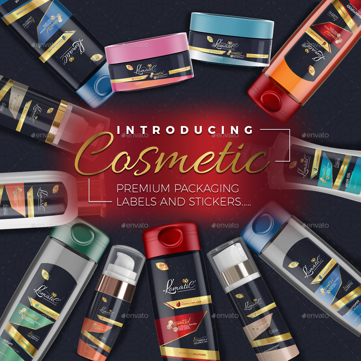 Cosmetic Branding Packaging Labels & Stickers by Plexa_Designs