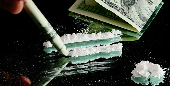 Cocaine Snorted Through Rolled 100 Dollar Banknote by HamsterMan