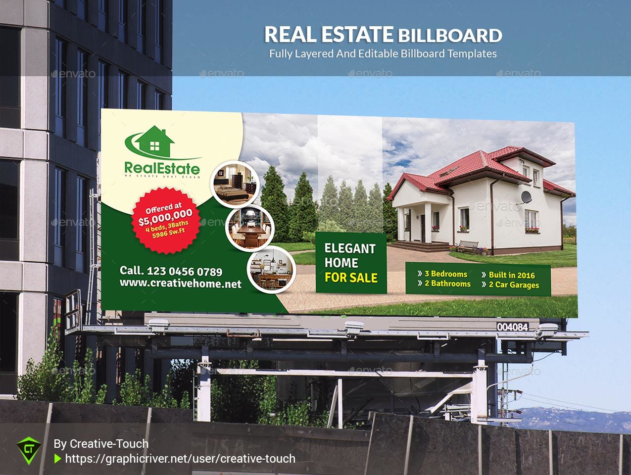 Real Estate Billboard, Print Templates GraphicRiver