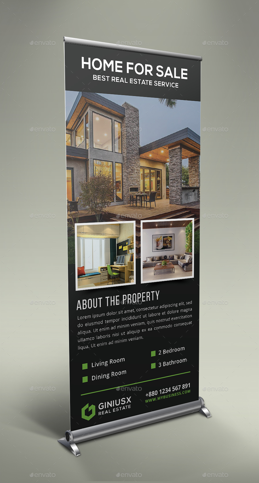 Real Estate RollUp, Print Templates GraphicRiver