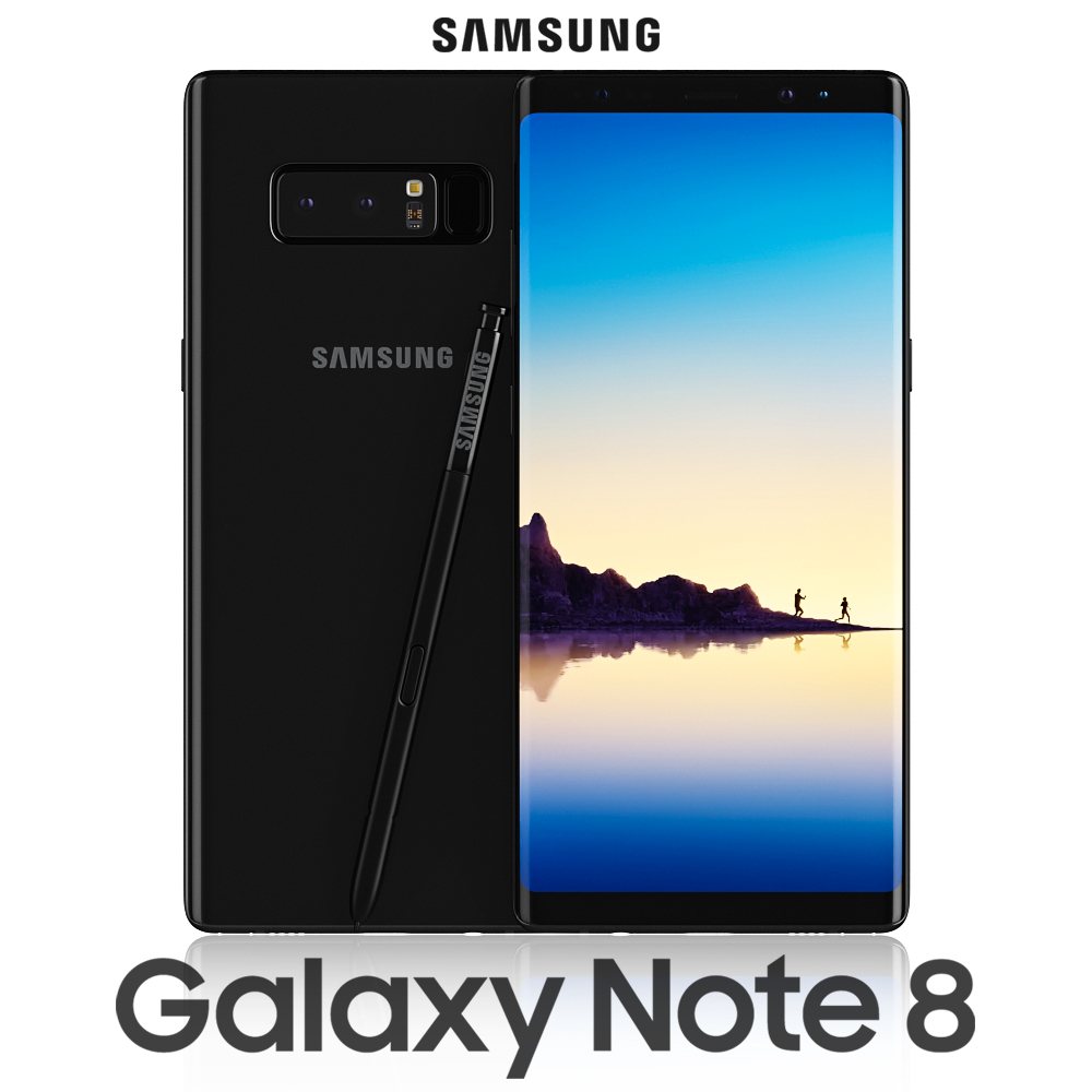 Samsung Galaxy Note 8 Midnight Black by madMIX_X 3DOcean
