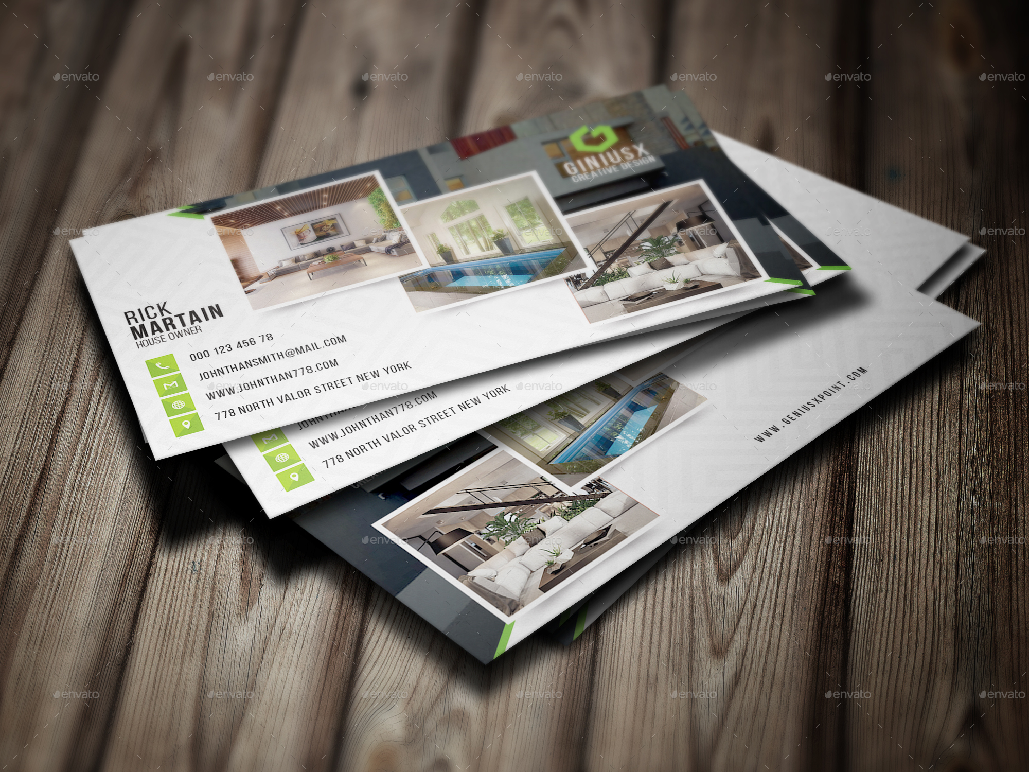 Rent House Business Card, Print Templates GraphicRiver