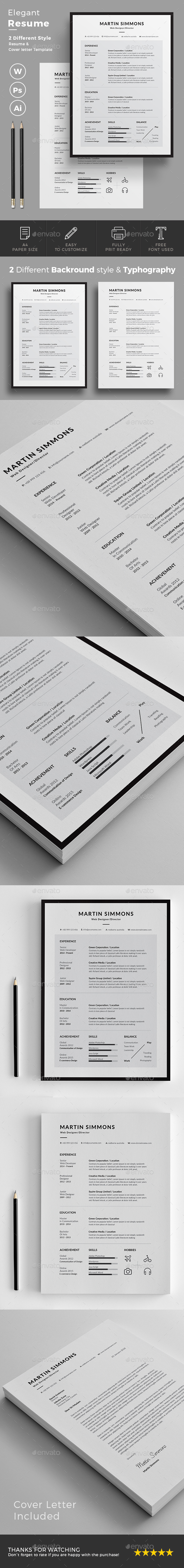 Print Template GraphicRiver Resume 20829106 »