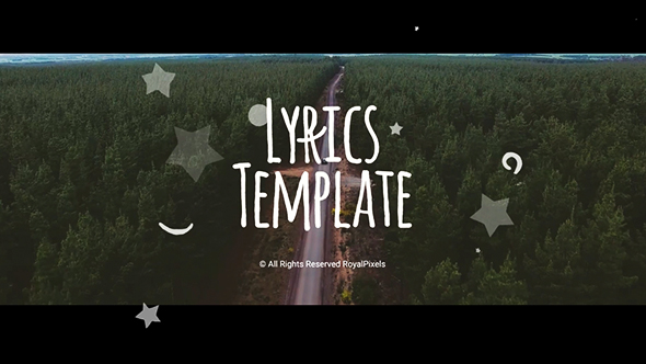 Lyrics Template by RoyalPixels VideoHive