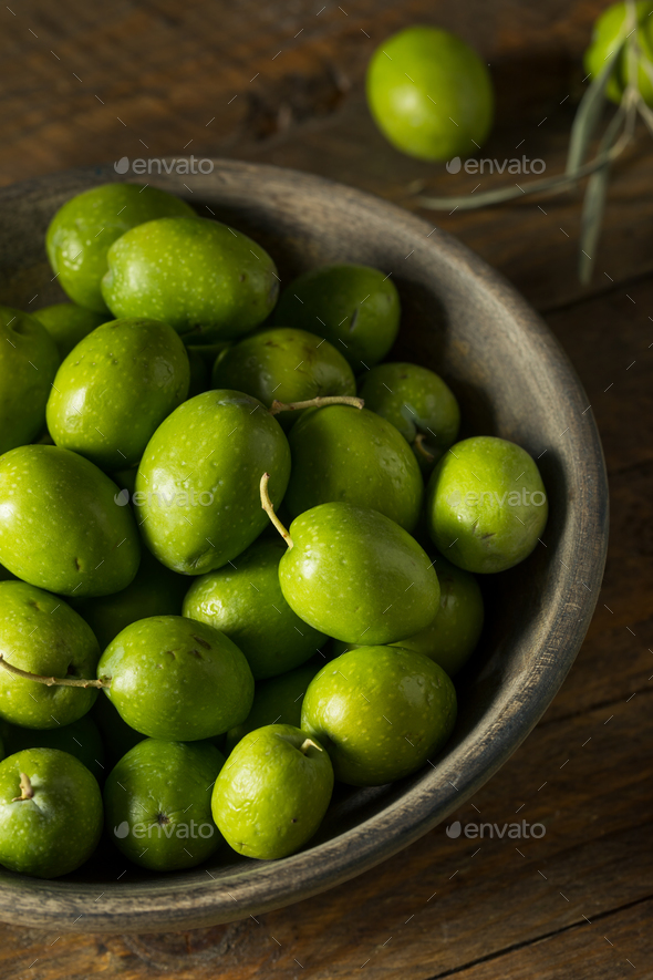 Raw Green Organic Fresh Olives Stock Photo by bhofack2 PhotoDune