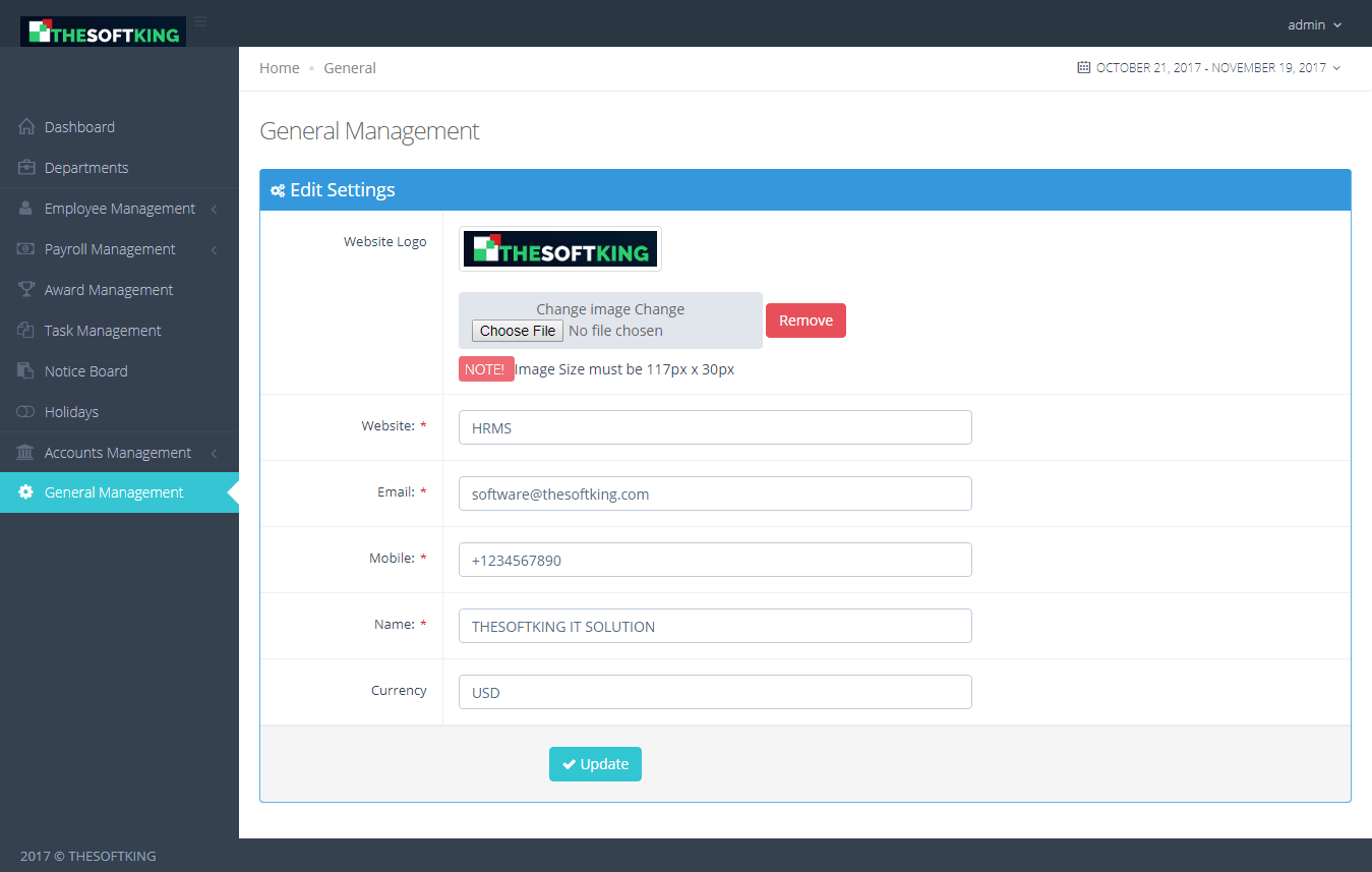 A1 HRM Human Resource Management System by THESOFTKING CodeCanyon