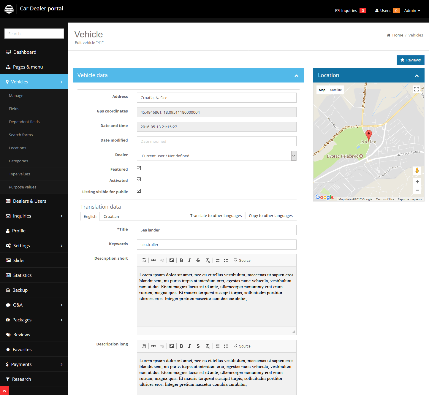 Car Dealer Listings Directory by sanljiljan CodeCanyon